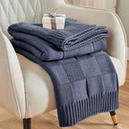 Sofia Cotton Knit Throw Blanket