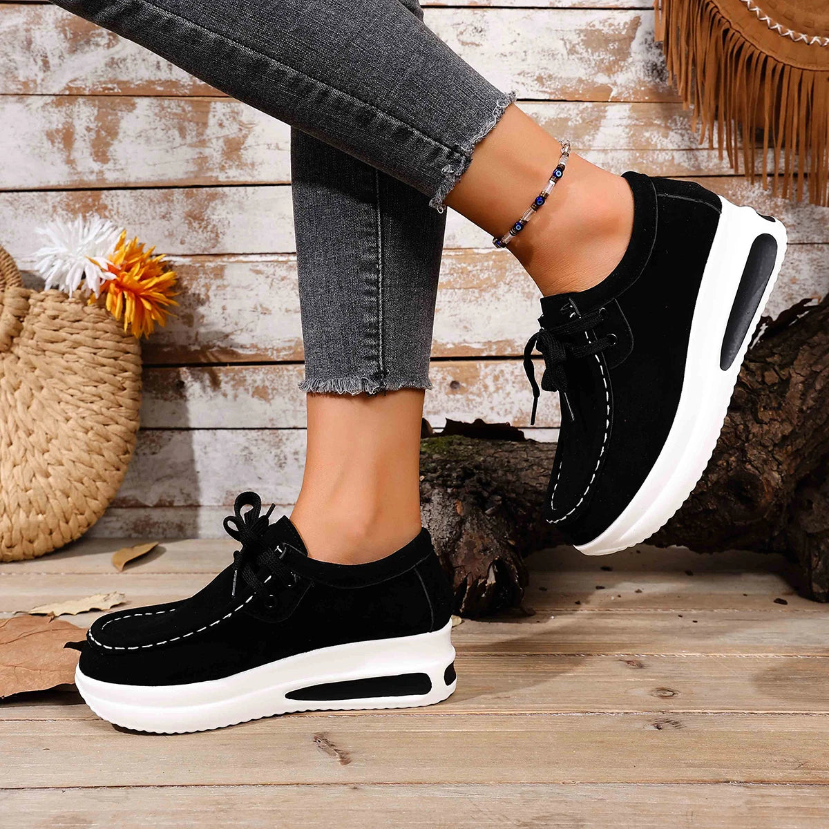 Ayla Suede Platform Sneakers