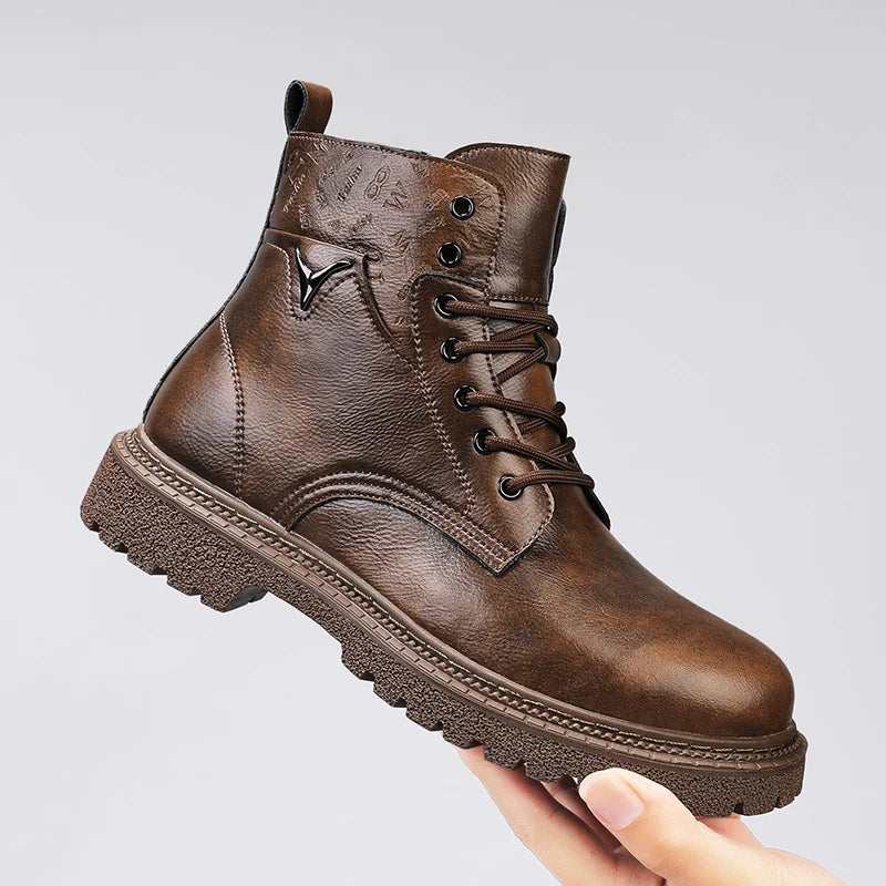 Gavin Genuine Leather  Boots