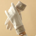 Cashmere-Blend Touchscreen Gloves
