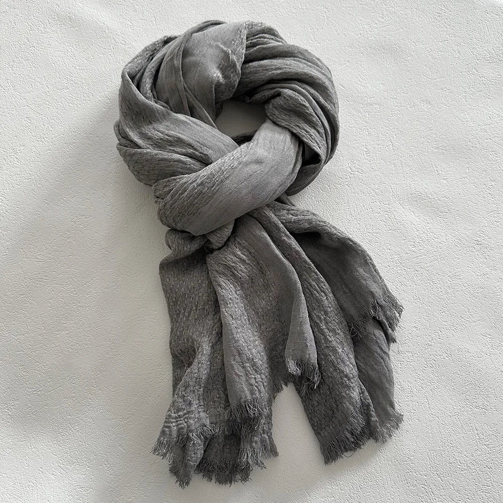 Lorenzo Cotton-Linen Scarf