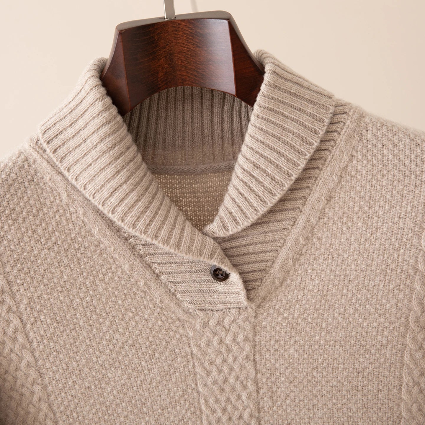 Rowan Jacquard Collar Knit Pullover