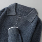 Ethan Wool Polo Knit Sweater