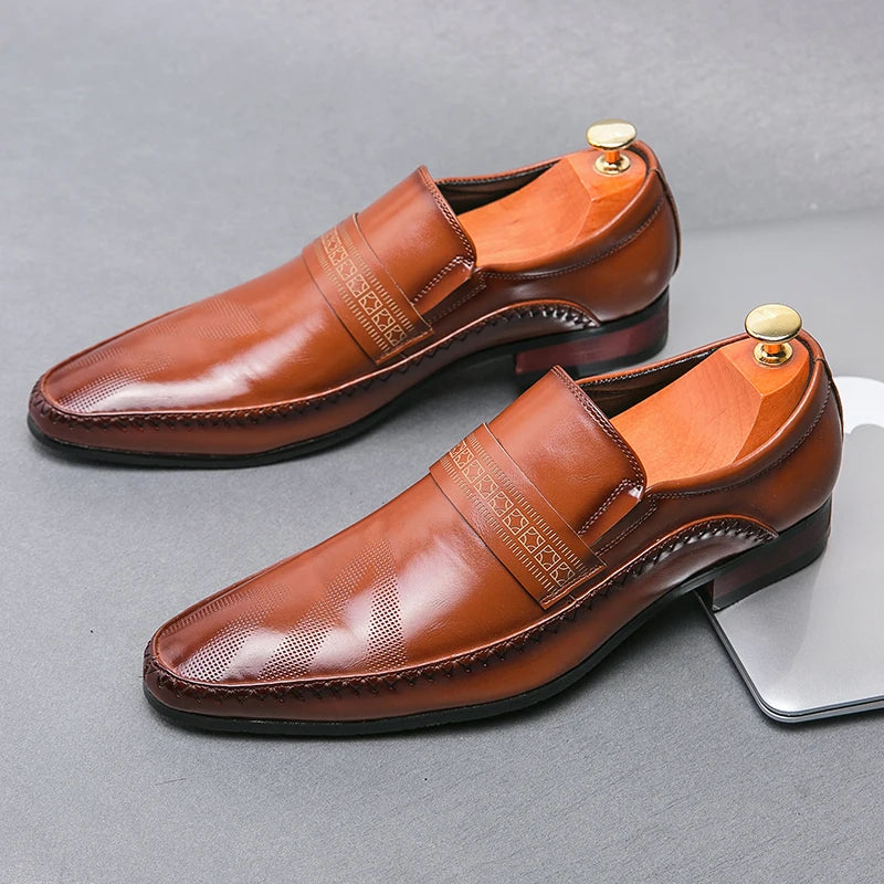 Hugo Retro Brown Leather Shoes