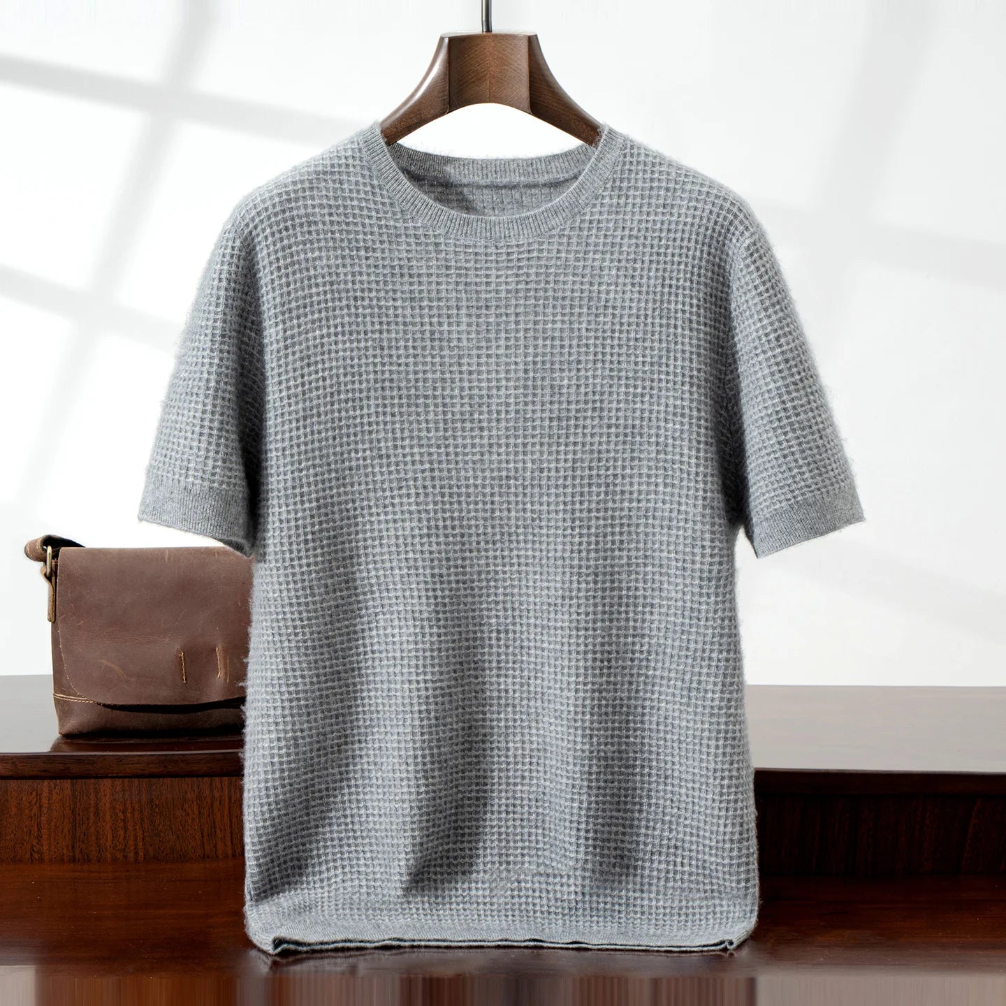 Silas Cashmere Waffle Knit Tee