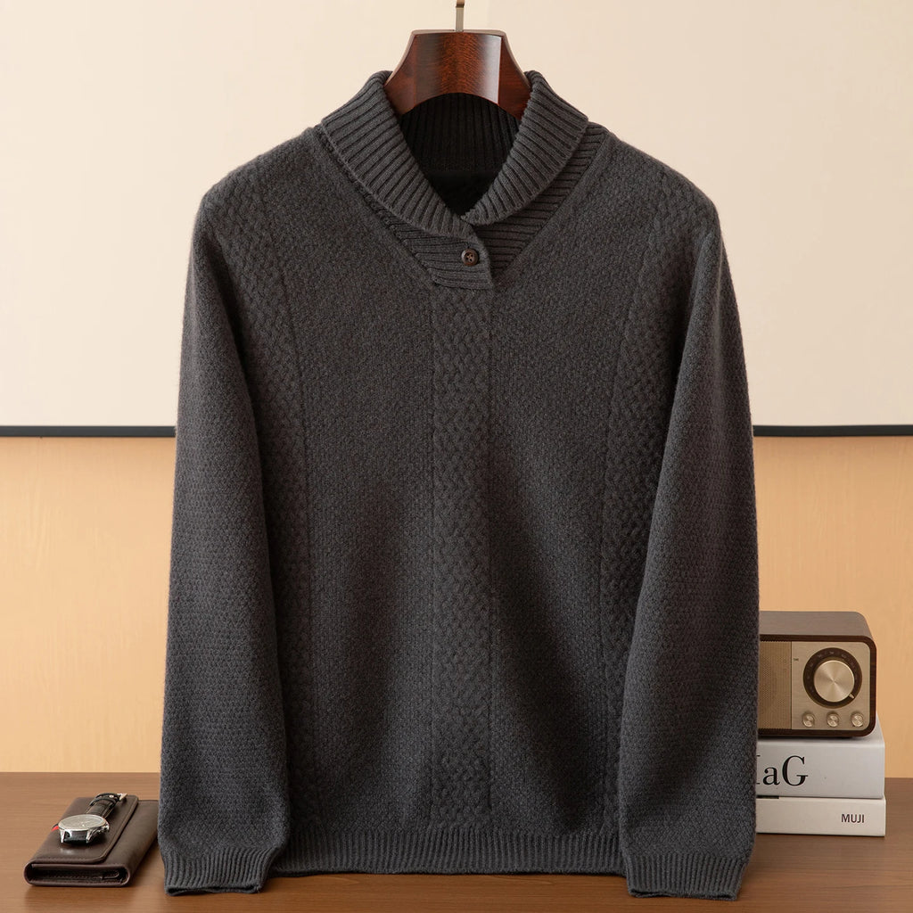 Rowan Jacquard Collar Knit Pullover