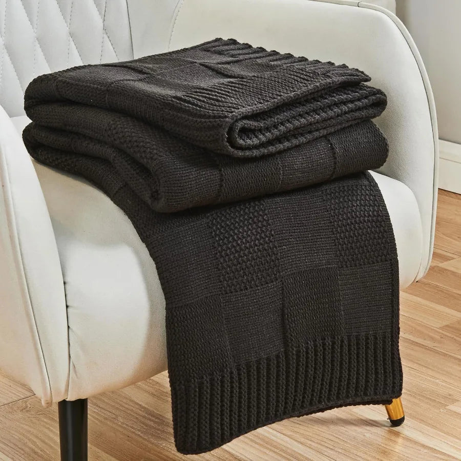 Sofia Cotton Knit Throw Blanket