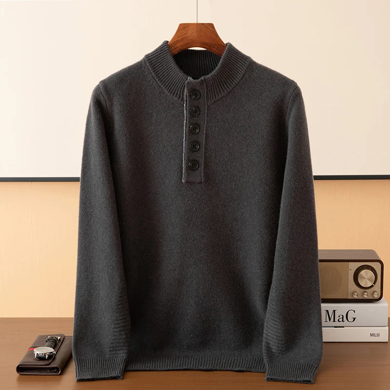 Noah Pure Wool Button Sweater