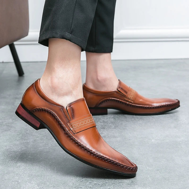 Hugo Retro Brown Leather Shoes